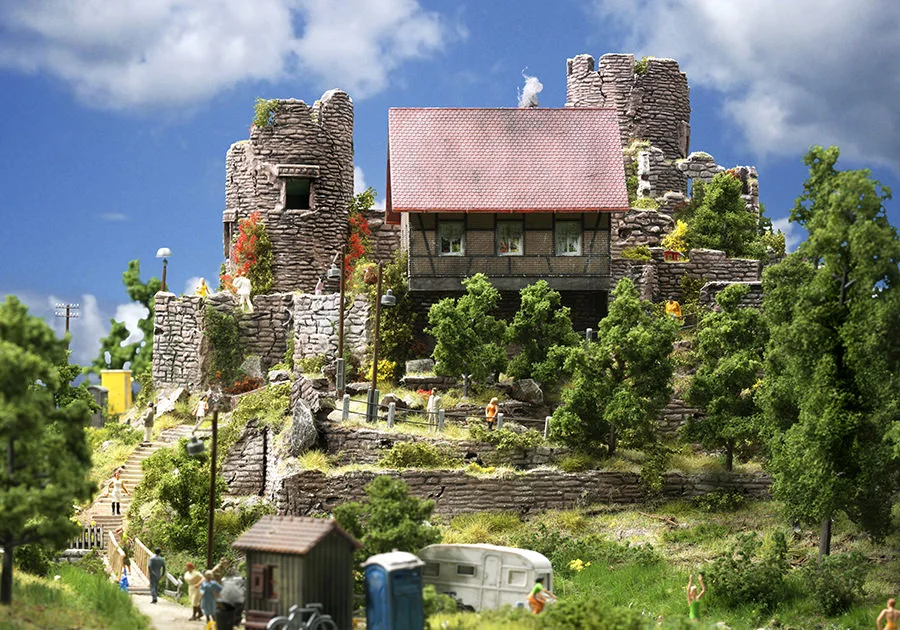 Romantische Burgruine – Modellbahn-Diorama, Ansicht 10