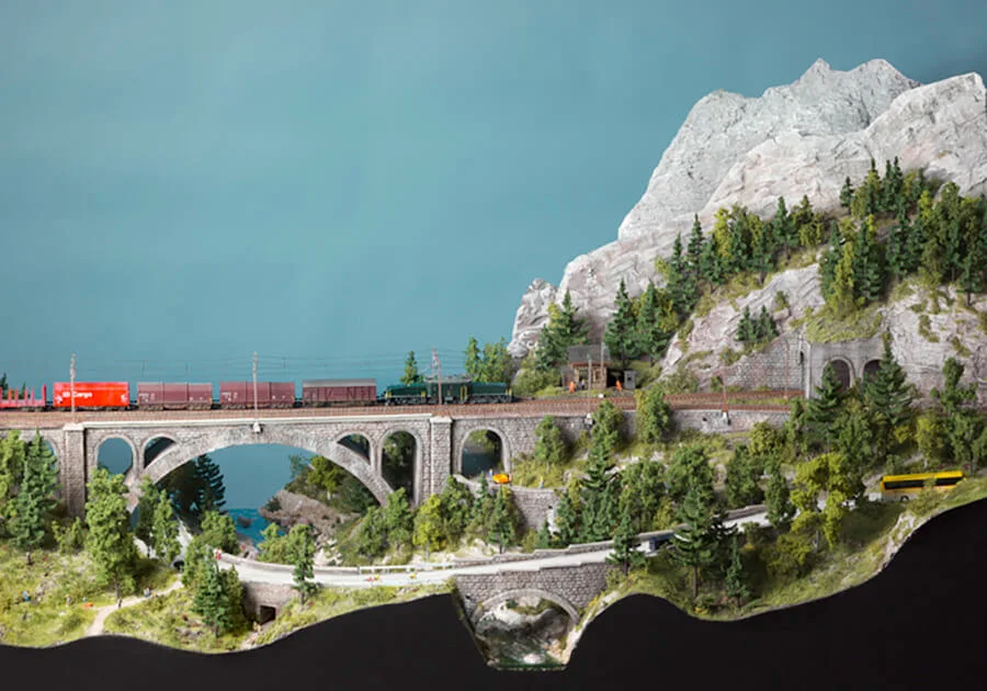 Auftragsdioramen – Modellbahn-Diorama, Ansicht 19