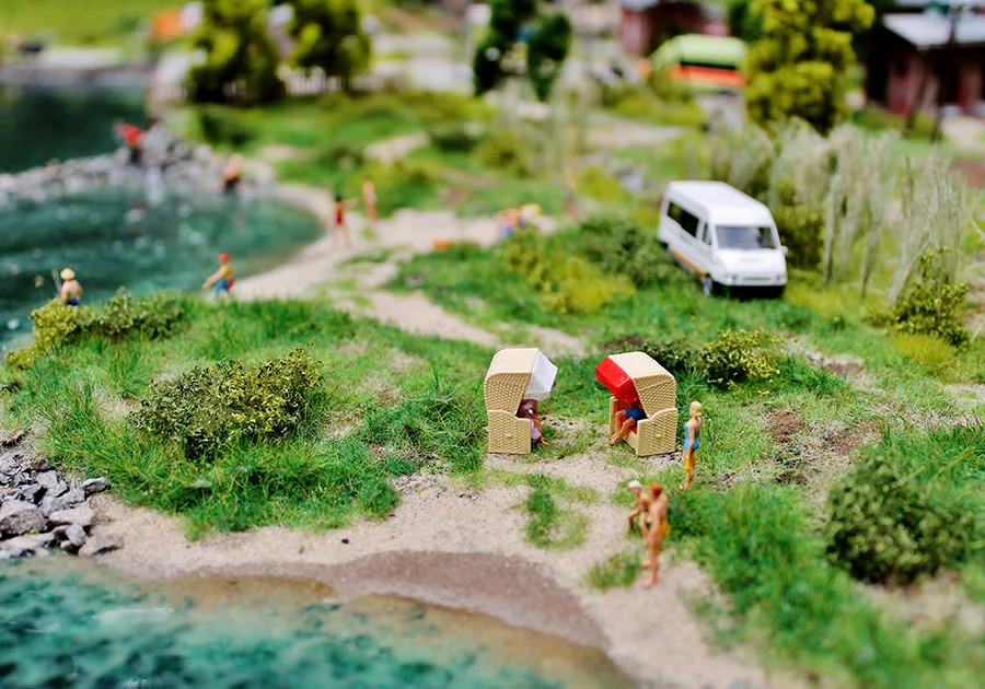 Hafen und Landschaft – Modellbahn-Diorama, Ansicht 13