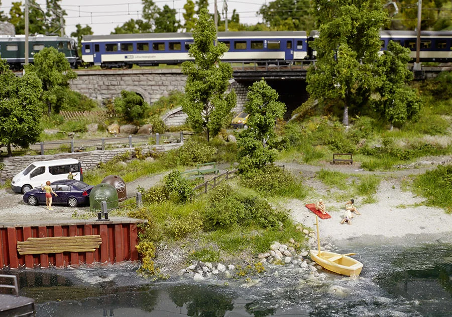 Hafen und Landschaft – Modellbahn-Diorama, Ansicht 16