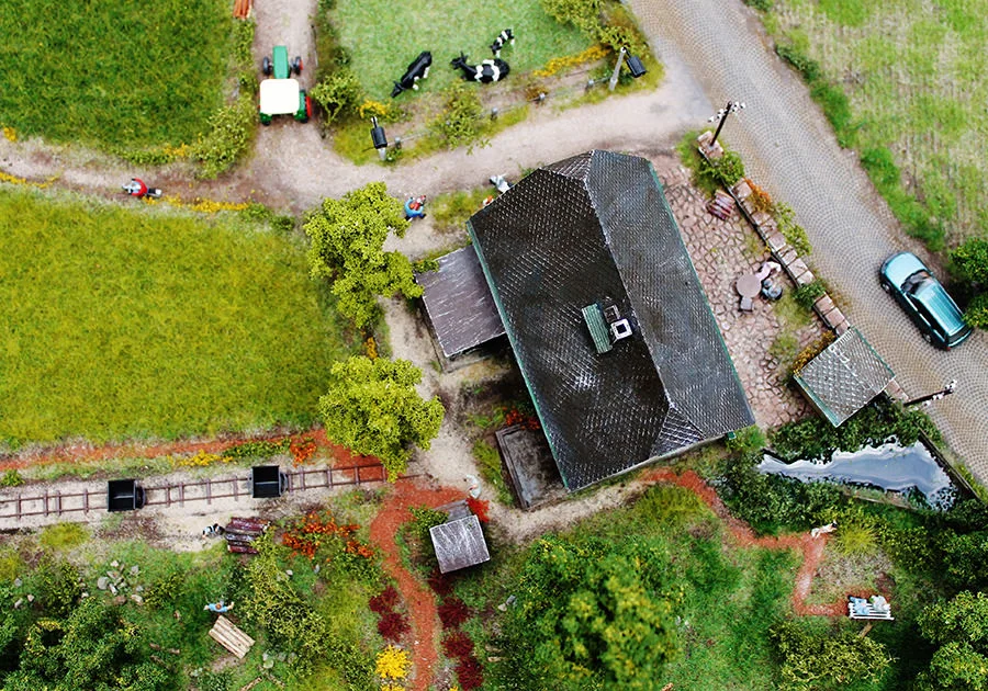 Hafen und Landschaft – Modellbahn-Diorama, Ansicht 17