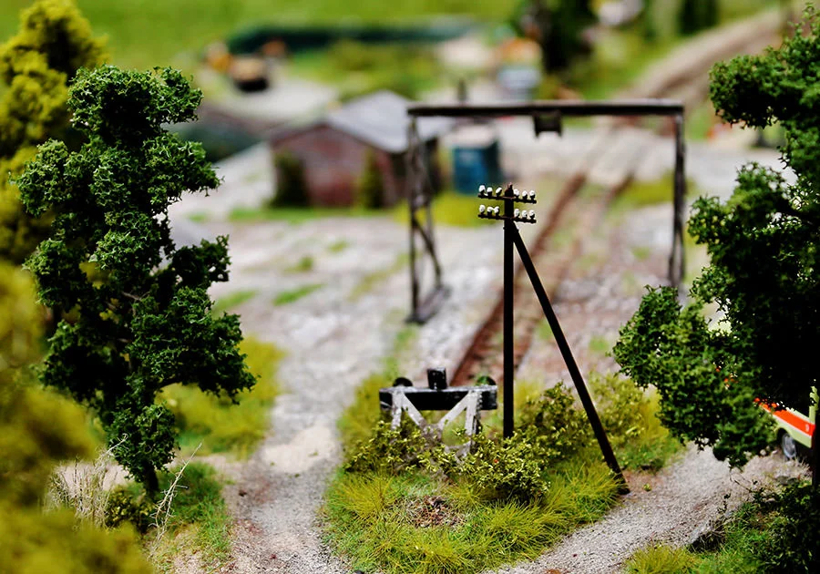 Hafen und Landschaft – Modellbahn-Diorama, Ansicht 5