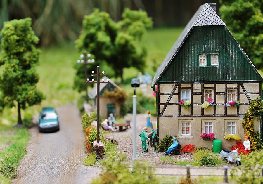 Hafen und Landschaft – Modellbahn-Diorama, Ansicht 7