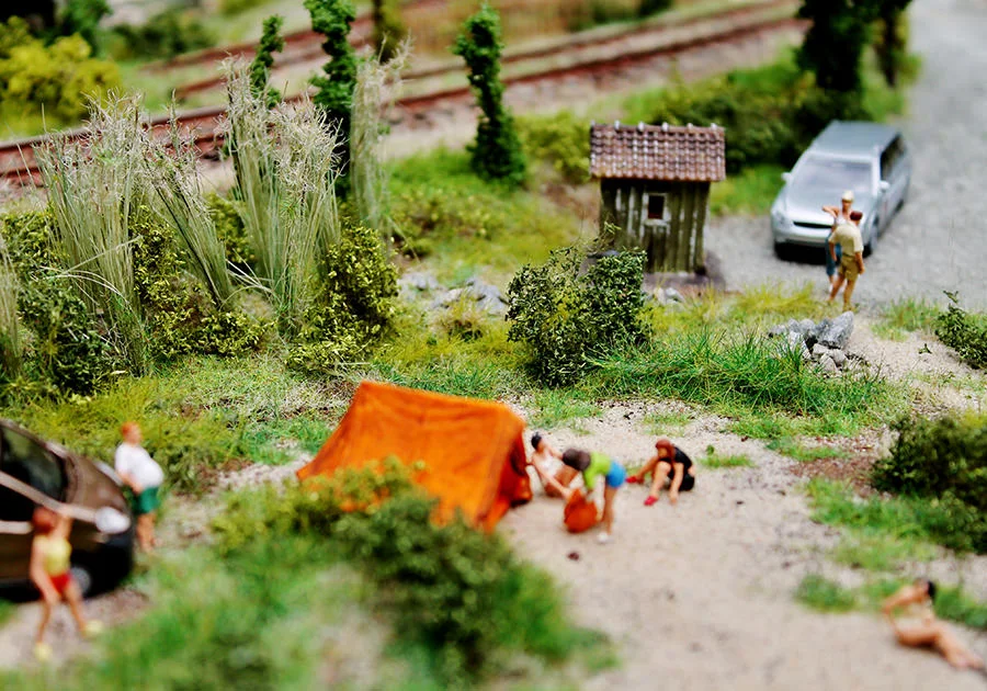 Hafen und Landschaft – Modellbahn-Diorama, Ansicht 8