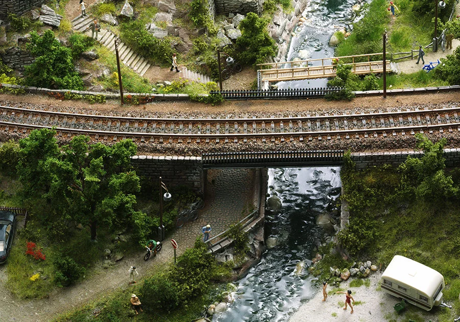 Romantische Burgruine – Modellbahn-Diorama, Ansicht 9