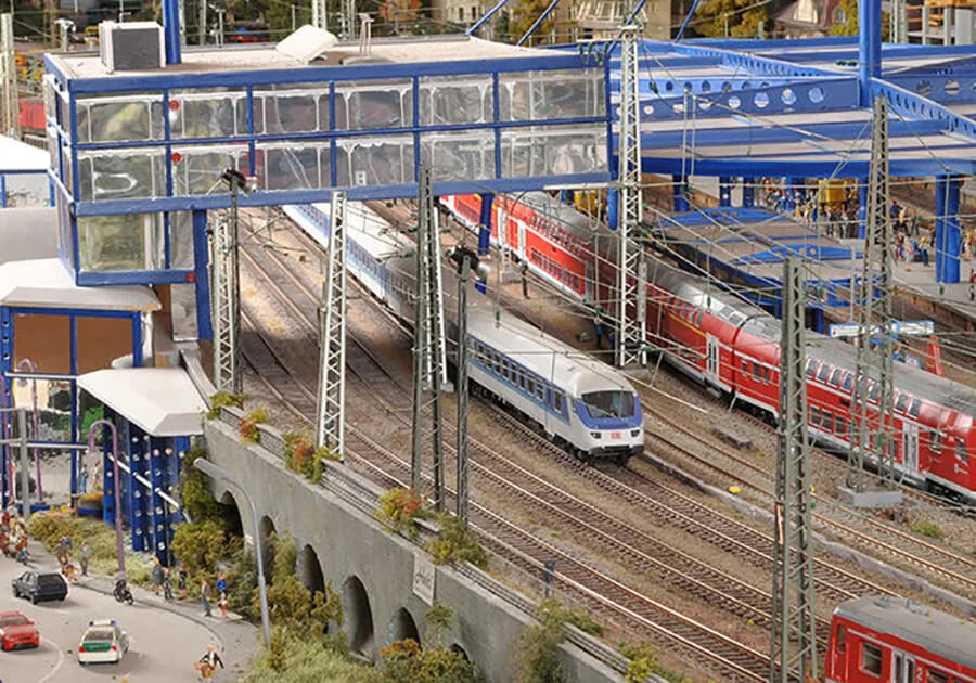 Gleisplanung – Modellbahn-Diorama, Ansicht 1